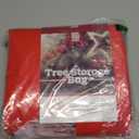 ZOBER 9 Ft Large Christmas Tree Storage Bag - Fits 9 Ft Artificial Trees - Plastic, Waterproof Christmas Tree Bag For Storage Box For Xmas - Strong, Durable Handles - Label Card Slot - Red