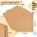 Henoyso 110 Pack Corrugated Cardboard Sheets Flat Cardboard Sheets Packaging Inserts Flat Square Inserts Squares Separators for Shipping Packing Mailing Crafts (12 x 12 Inch,Brown)