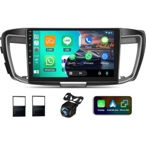 UNITOPSCI 2G+32G for Honda Accord 9th Gen 2.0L 2013-2018 Radio Android Car Stereo Wireless CarPlay Android Auto Mirror Link 10.1 Inch Touchscreen WiFi,/GPS Navigation, Bluetooth/FM, Backup Camera/SWC