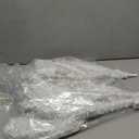 4ft Lighted Artificial White Christmas Tree | Leeheeyee Small Christmas Tree, Not Pre-lit White Tinsel Pine Trees with Lights, Ideal for Home, Office, and Xmas Tree Party Dcor