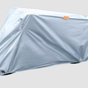Motorcycle Cover Waterproof Outdoor - Cool Silver Color UV Protection with Reflective Strip