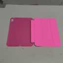 MoKo for iPad (A16) 11th Generation Case 11 Inch 2025, iPad 10th Generation Case 10.9 Inch 2022, Slim Stand Hard PC Translucent Back Shell Smart Cover, Support Touch ID, Auto Wake/Sleep, Persian Pink