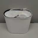 5 Gallon Bathroom Trash Can with Lid, Automatic Motion Sensor White Trash Can, Touchless Slim Waterproof Garbage Bin for Kitchen, Bedroom, Office, and Bathroom