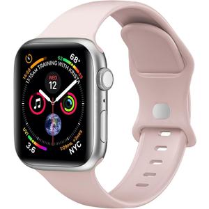 Sport Band Compatible with Apple Watch Bands 40mm 38mm 41mm 42mm 44mm 45mm 49mm for Women Men,Soft Silicone Waterproof Replacement Strap for Apple Watch Series 11 10 9 8 7 6 5 4 Ultra 3 2 1 SE