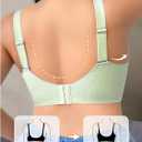 Women's Plus Size Seamless Push Up Bra Wireless Adjustable Strap Lifting Bralettes (XXL)