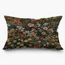 Exqcom Vintage Dark Floral Pillow Covers 12x20, Dark Cottagecore Room Decor, Boho Wildflower Flower Botanical Antique Nature Lumbar Pillow Covers for Home Living Room Bedroom