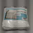 Cottington Lane Ruffled Dorm Room Bed Skirt Twin XL 32 Inch Drop, Hotel Quality Premium 1800 Brushed Microfiber Twin Extra Long College Dust Ruffle, White