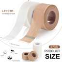 Hypoallergenic Micropore Tape 8 Rolls Surgical Tape for Sensitive Skin Latex-Free, Breathable & Pain Free Removal 1" x 10yd Wound Care, First Aid, Tubing Secure Medical Paper Tape (Beige)