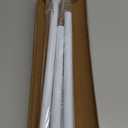 2 Pack White Tension Curtain Rod for Windows 28 to 48 inch, Adjustable Expandable Pressure Spring Curtain Rod No Drilling, 7/8" Curtain Rod for Bedroom Doorway Closet Door