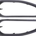 ApplianPar Front Driver and Passenger Side Fog Light Cover for Jeep Gladiator Wrangler 2018-2021