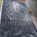 VEVOR 4" Rise Rubber Threshold Ramp, 3 Channels Cord Cover Door Ramp, No-Slip Surface, 2200 Lbs Load Capacity Rubber Ramp for for Home Doorways Driveways Curb Home Steps, 41.8" L x 24" W x 4" H, 65lbs