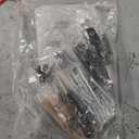 FATORRI 8 Cube Storage Organizer Bookshelf with 4 Doors, Low Horizontal Bookcase with Storage, Long Wood Book Shelf for Dining, Home Office (Black)