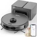 Robot Vacuum and Mop Combo, Robotic Vacuums with Self-Emptying Base, Zigzag, Spot, GW9