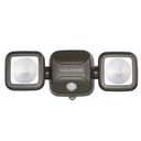 Beams MB3000 High Performance 500 Lumen Wireless Battery Powered Motion Sensing LED Dual Head Security Spotlight, Brown, 1-Pack