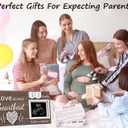 Garybank New Mom Gifts 2024- Love at First Sight Ultrasound Picture Frame, w/ Weekly Pregnancy Milestone Cards & Pregnant Activities Cards, Gender Reveal Pregnancy Gifts for Pregnant Women from Sister
