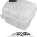 Engine Radiator Coolant Overflow Reservoir Tank With Cap Compatible With 2010-2019 Chevrolet Malibu Impala Cadillac XTS/SRX Buick Regal LaCrosse Allure Replaces 603-385 13220124 13502353