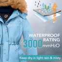 Girls' Winter Coat Warm Puffer Jacket Long Fleece-Lined Coat With Removable Hood, Size 9/10 