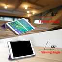 Tri-Fold Case Compatible with Samsung Galaxy TAB S2 9.7 inch Tablet - SM T810/T813/T815C/T819C(2014 Edition), Includes a Screen Protector - Premium PU Leather Tri-Fold Cover with Auto Sleep/Wake (One Size)