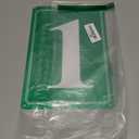 Premium Aluminum Number Signs 1, Metal 12" X 8" Green Numbered Signs Outdoor for Parking Lots, Floor, Dock, Court, Aisle, Field, High Visibility, No Fade, Weather-resistant