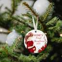 Expecting Baby Ornament 2025 - Pregnancy Announcement Gifts for Husband, Grandparents, Family, Aunt - Gifts for Expecting Parents - Ceramic Baby Bump Christmas Ornament 2025