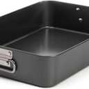 Jucoan Lasagna Pan 3 Inch Deep, 16 x 11.5 Inch Large Baking Pan Casserole Dishes for Oven, Non-Stick Baking Dishes Roasting Pan Brownies Pan for Thanksgiving, Christmas, Housewarming Gifts - Dishwasher Safe