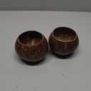 Cabilock Elegant Coconut Scented Candle Bowls Candle Holders Coconut Shell Diy Craft Jars Home Decor