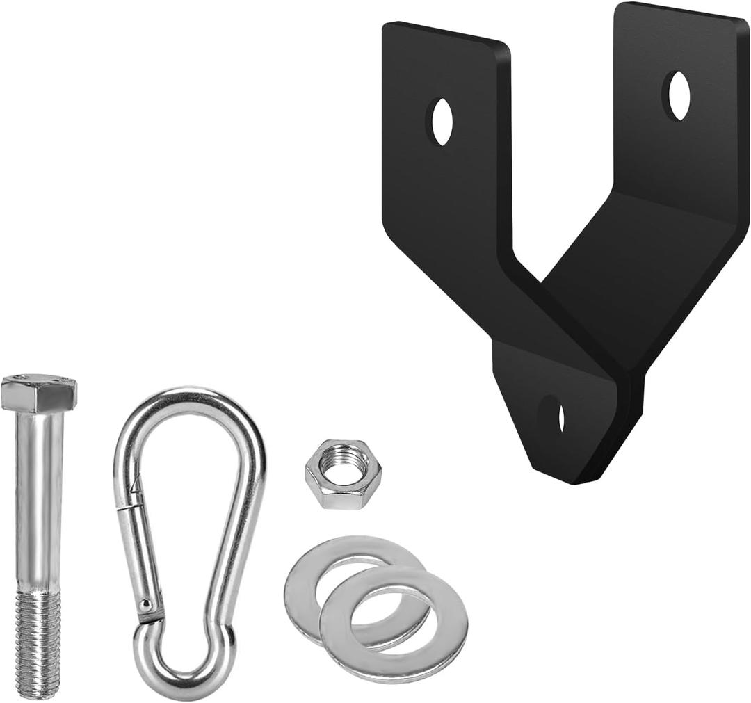 Power Rack Shackle Band Attachment Custom Pulley System Accessories,Squat Rack Crossmember Shankle Bolts DIY Cage Add on LAT Pull Down Bar Tool for Grm (0.625 Holes)