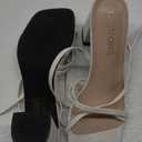 DREAM PAIRS Women's Heels Chunky Block Strappy Square Open Toe Ankle Buckle Heeled Sandals Wedding Party Dress Shoes Indie Size 8