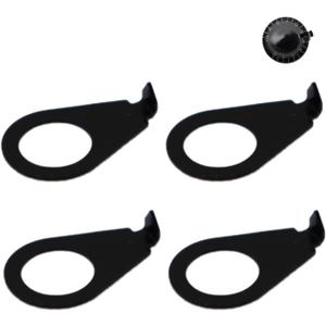 Stylish 4pcs 3/8" LP Guitar Knobs Pointers - Tone Position Indicators for for Les Paul Series - Universal Fit for Gibson Electric Guitars - Enhanced Classy Look (Black, 3/8" for USA CTS Pots) (3/8" For USA CTS Pots, Black)