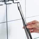 JETKONG 7 Inch Tweezers Tongs Mini Kitchen Food Tweezers Small Cooking Thin Tongs, Set of 3 (7 7 7 Inch, Black)