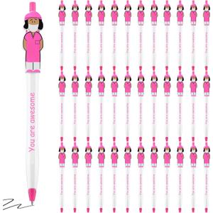Kosiz 36 Pcs Nurse Pens Nursing Funny Cartoon Novelty Ballpoint Pens for Cna Rn Medical Assistant Nursing Student Essentials Appreciation Gift Bulk School Student Graduation Gifts