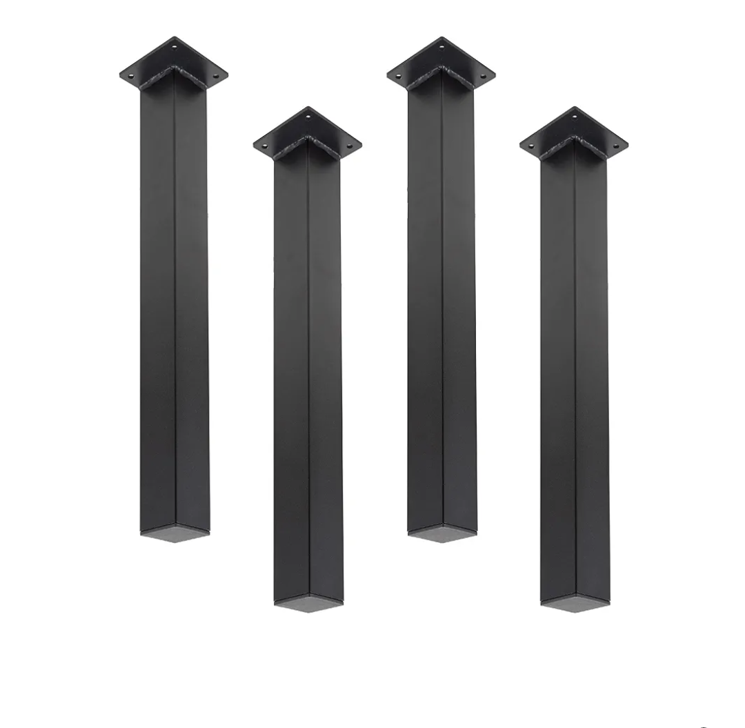 PIPE DECOR Metal Table Legs - Table Legs 28 Inch Table Legs,