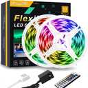 phopollo 32.8FT Waterproof Led Strip Lights, 5050 Led Lights for Bedroom, Kitchen, Home Decoration, 300 LEDs with 12V Power Supply
