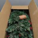 30 Inch Outdoor Prelit Christmas Tree 2 Pack, Battery Operated Small Xmas Tree 100 LED Lights, for Entrances Tabletop Ornaments for Porch Driveway Yard Garden Green