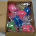 LovesTown 48PCS Light Up Rings, Party Favors for Kids, 6 Styles LED Light up Rings, Glow in the Dark Party Supplies for Classroom Prizes Treats Goodie Bag, Treasure Box Toys