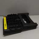 2 Step Folding Stool Non Slip 250 lb Capacity Foldable Step Stool 8 and 17 Inch Dual Height Portable Foot Stool for Kitchen Bathroom Black