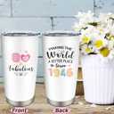 80th Birthday Gifts for Women Tumbler 20OZ 1PC, 80 Year Old Birthday Gift Decorations, 80-Year-Old Present for Woman, Happy Eighty Years Old Party Decor Ideas for Her Female Mom Sister Grandma