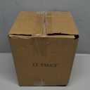 LE TAUCI Utensil Holder, 7.3"+5.4" Ceramic Kitchen Utensil Holder for Countertop, Large Cooking Utensil Crocks for Kitchen Counter Decor, Morden Utensil Organizer for Spatula, Set of 2, White