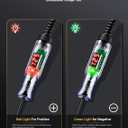 WINAMOO Automotive Test Light with 3-48V LED Digital Voltage Display, Auto Circuit Tester with Voltmeter & Dual Color Polarity Indicate, Electric Test Pen w/Stainless Probe for Car/Truck/SUV Checker