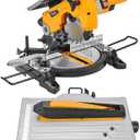 Hoteche 8-1/4-Inch 2-in-1 Compound Miter Saw & Table Saw – 10A Dual-Function Power Tool for Wood and Metal Precision Cutting