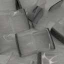 1" x 2" Rectangle Chair Leg Protectors for Hardwood Floors, Silicone Covers to Protect Wood Tile Floors Felt Pads Furniture Leg Caps Reduce Noise,Easy to Move.16 PCS Clear.