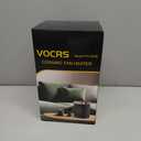 Small Portable Space Heater for Indoor Use - VOCRS 1500W PTC Electric Heater with Thermostat, Remote Control, 12H Timer, Eco and Fan Mode, Rapid and Safe Heating for Bedroom, Office