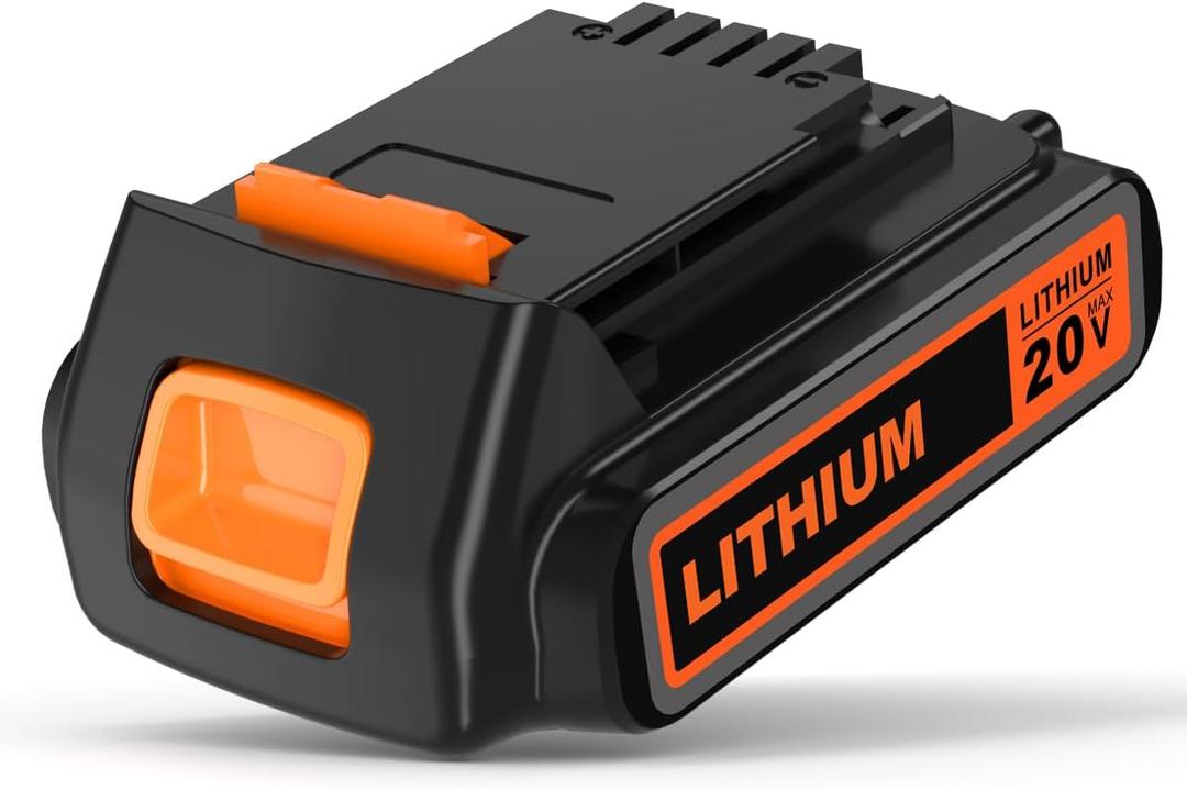 20V MAX 2.0Ah Lithium-Ion Battery, Compatible with Black and Decker LBXR20 LBX20 LBXR20-OPE LBX4020 LBXR2020 LB20 LBXR20BT for Cordless Power Tools