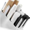 Frienda 8 Compartments Stainless Steel Cup and Lid Dispenser, Silver Coffee Cup Holder Organizer Storage for Countertop Org, Coffee Bar, Beverage Restaurant, Kitchen, Breakroom
