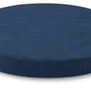 Tromlycs Round Chair Seat Cushion Pad 16 inch for Circle Bistro Chairs Non Slip Foam Cushion Navy Blue