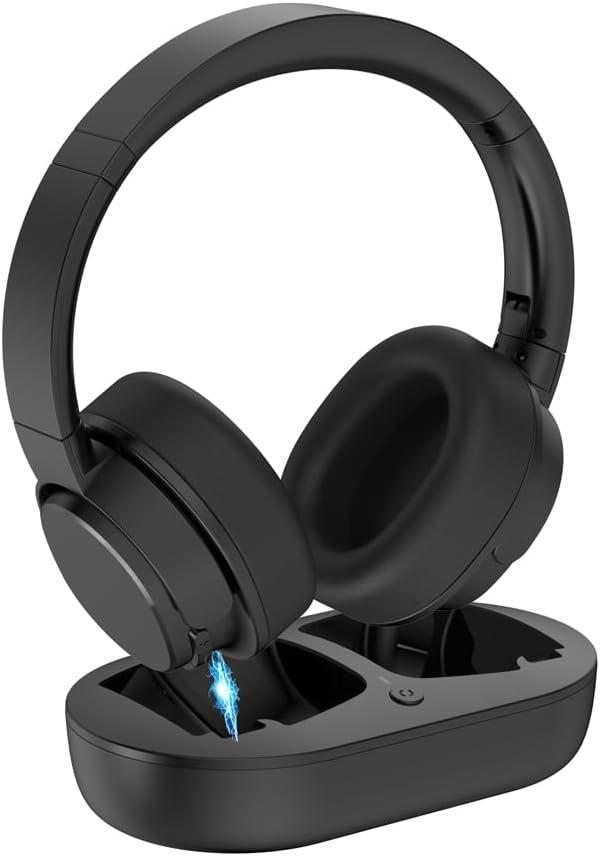 Wireless Headphones for TV, TV Headphones Wireless for Seniors with Transmitter Charging Base, Perfect Audio Sync, Ideal Gift for The Mom, Seniors, Parents Wireless Headphones for TV, TV Headphones Wireless for Seniors with Transmitter Charging Base, Perfect Audio Sync, Ideal Gift for The Mom, Seniors, Parents