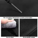 Seat Covers, Car Seat Covers Front Seats, Leather 3D Foam Back Support Car Seat Cover, Air Mesh Automotive Seat Covers, Airbag Compatible, Universal Fit Most Cars Vans Trucks SUVs (2PCS,N6)