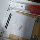 End Table with Charging Station, Nightstand with Diamond Handle and Rattan-Style Drawer, Bedside Table, Light Oak