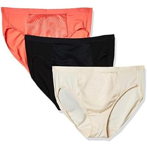 3 Pack Warner's Women's Blissful Benefits Tummy Smoothing Hi-cut Panty 2XL