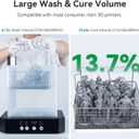 Creality Wash and Cure Station UW-03 2 in 1 Machine Resin 3D Printer Upgraded 405nm UV Curing Rotary Box Bucket for LCD/DLP/SLA Size 8.26x6.29x7.87in